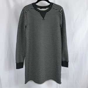 Abercrombie & Fitch Dress Sweater Sweatshirt Terry Cloth Striped Long Sleeve